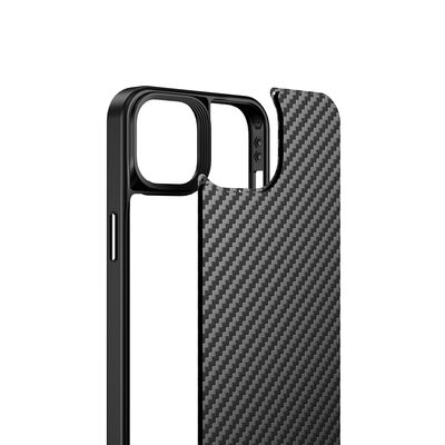 Apple iPhone 14 Plus Case Aramid Carbon Fiber with Magsafe Wlons Radison Cover - 9