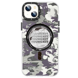 Apple iPhone 14 Plus Case Magsafe Charging Featured YoungKit Camouflage Series Cover - 5