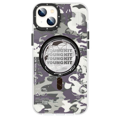 Apple iPhone 14 Plus Case Magsafe Charging Featured YoungKit Camouflage Series Cover - 5