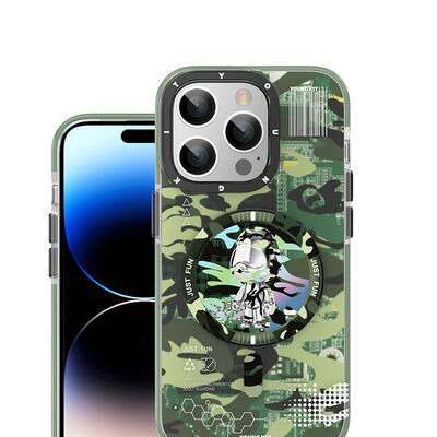 Apple iPhone 14 Plus Case Magsafe Charging Featured YoungKit Camouflage Series Cover - 11