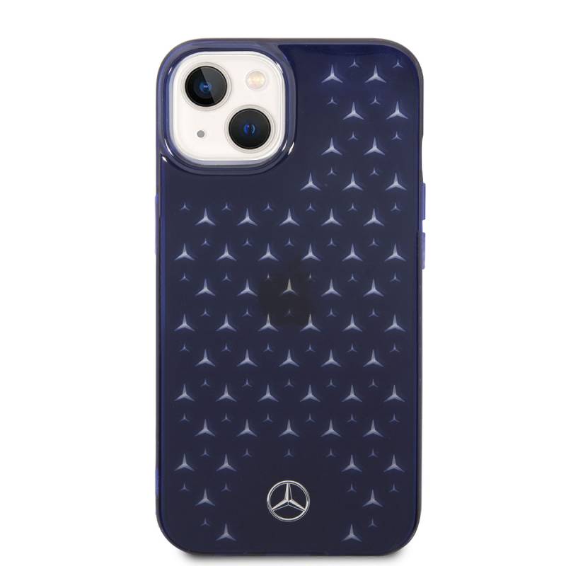 Apple iPhone 14 Plus Case Mercedes Benz Transparent Star Design Cover - 3