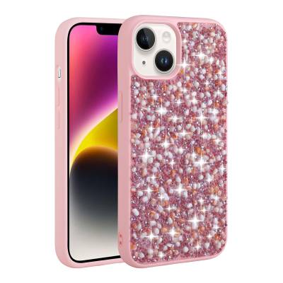 Apple iPhone 14 Plus Case Shiny Stone Design Zore Linea Cover - 3