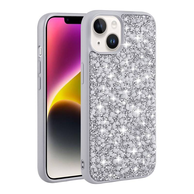 Apple iPhone 14 Plus Case Shiny Stone Design Zore Linea Cover - 6