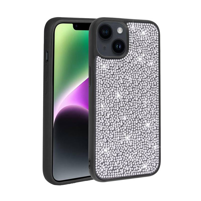 Apple iPhone 14 Plus Case Shiny Stone Design Zore Stone Cover - 8