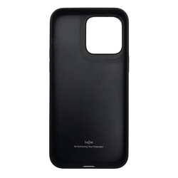 Apple iPhone 14 Plus Case Soft Leather Metal Camera Framed Kajsa Litchi Cover - 2
