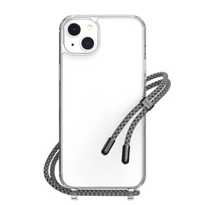 Apple iPhone 14 Plus Case with Neck Strap, Anti-Shock, Transparent, Licensed Switcheasy Play Cover - 1