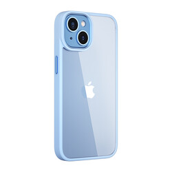 Apple iPhone 14 Plus Case Wiwu VCC-104 Lens Protection Colored Edge Back Transparent Vivid Clear Cover - 2