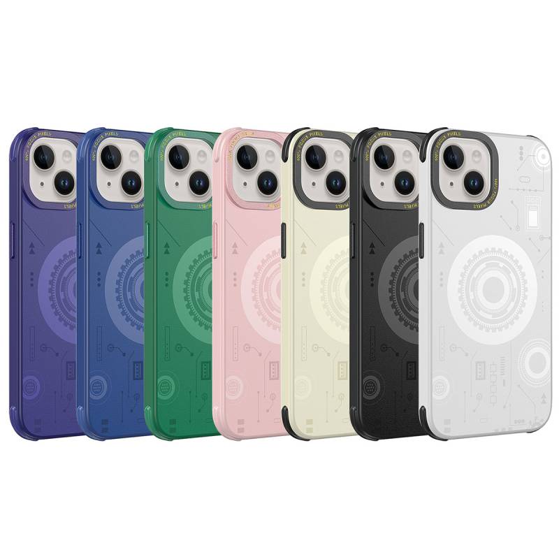 Apple iPhone 14 Plus Case Zore Wireless Charging Patterned Hot Cover - 9