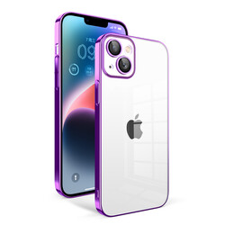 Apple iPhone 14 Plus Kılıf Kamera Korumalı Renkli Çerçeveli Zore Garaj Kapak - 1