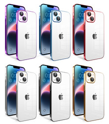 Apple iPhone 14 Plus Kılıf Kamera Korumalı Renkli Çerçeveli Zore Garaj Kapak - 2