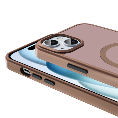 Apple iPhone 14 Plus Kılıf M-safe Şarj Özellikli Mat Arka Yüzey Zore Sio Kapak - 26