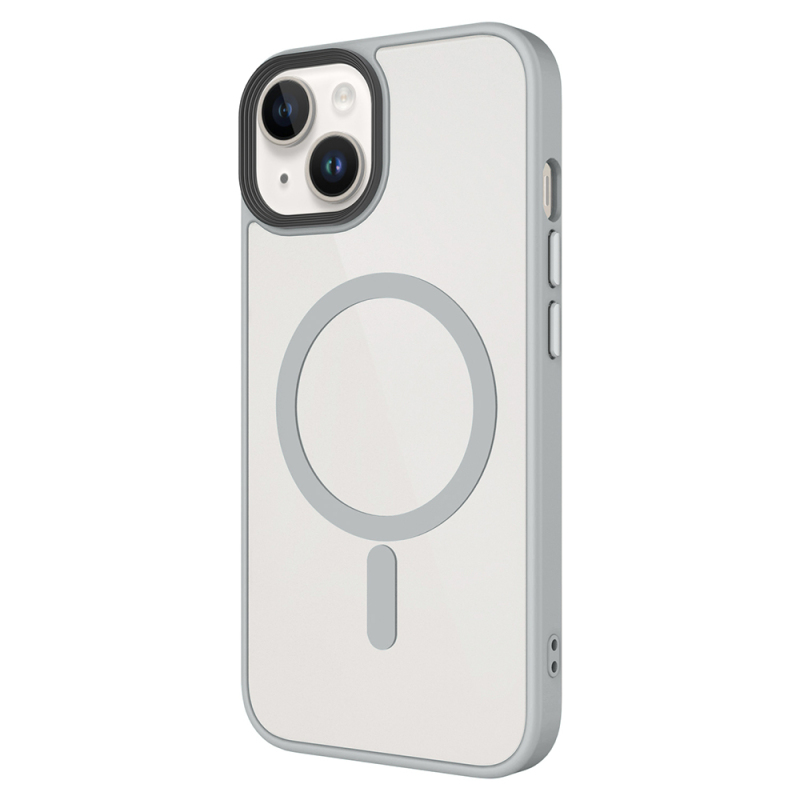 Apple iPhone 14 Plus Kılıf Mat Arka Yüzey Wireless Şarj Özellikli Zore Flet M-safe Kapak - 6