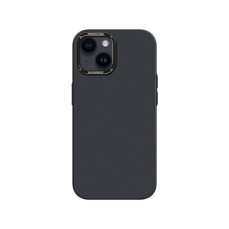 Apple iPhone 14 Plus Kılıf Metal Kamera Çerçeveli Recci Glaze Serisi Kapak - 10