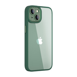 Apple iPhone 14 Plus Kılıf ​​​​​Wiwu GCC-105 Lens Korumalı Renkli Kenar Arkası Şeffaf Multicolor Kapak - 11