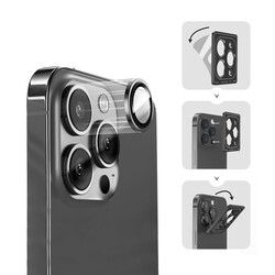 Apple iPhone 14 ​​​Plus Wiwu Lens Guard Metal Kamera Lens Koruyucu - 3