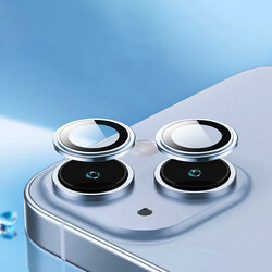 Apple iPhone 14 ​​​Plus Wiwu Lens Guard Metal Kamera Lens Koruyucu - 5