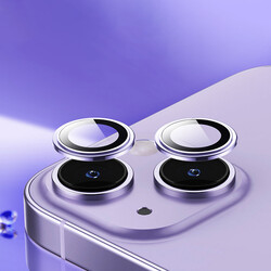 Apple iPhone 14 ​​​Plus Wiwu Lens Guard Metal Kamera Lens Koruyucu - 8