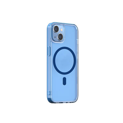 Apple iPhone 14 Plus Wiwu M-safe Şarj Özellikli Lens Korumalı Şeffaf Silikon Kapak - 1