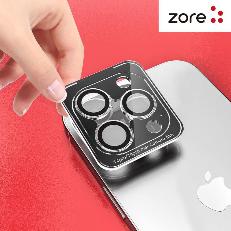 Apple iPhone 14 Plus Zore CL-12 Premium Safir Parmak İzi Bırakmayan Anti-Reflective Kamera Lens Koruyucu - 8