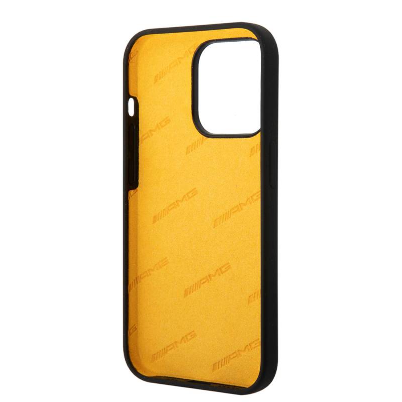 Apple iPhone 14 Pro Case AMG Silicone Big Yellow Logo Design Cover - 2