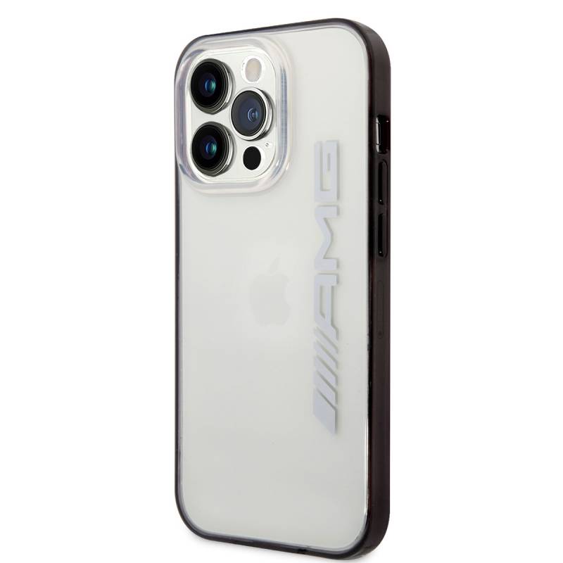 Apple iPhone 14 Pro Case AMG Transparent Black Frame Design Cover - 4