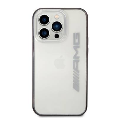 Apple iPhone 14 Pro Case AMG Transparent Black Frame Design Cover - 5