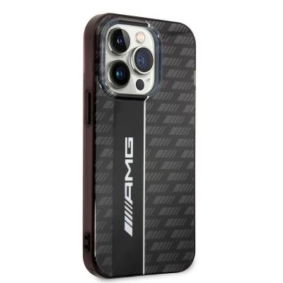 Apple iPhone 14 Pro Case AMG Transparent Double Layer Carbon Design II Cover - 9