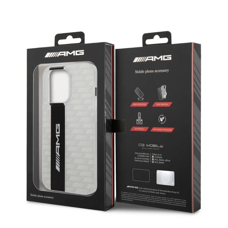 Apple iPhone 14 Pro Case AMG Transparent Double Layer Carbon Design II Cover - 3