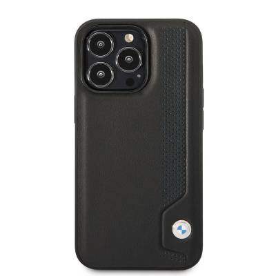 Apple iPhone 14 Pro Case BMW Leather Blue Dot Design Cover - 3