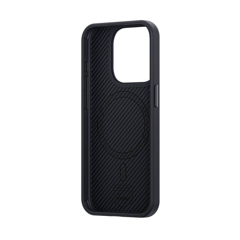 Apple iPhone 14 Pro Case Carbon Fiber Benks Hybrid ArmorPro 600D Kevlar Cover with Magsafe Charging Feature - 4