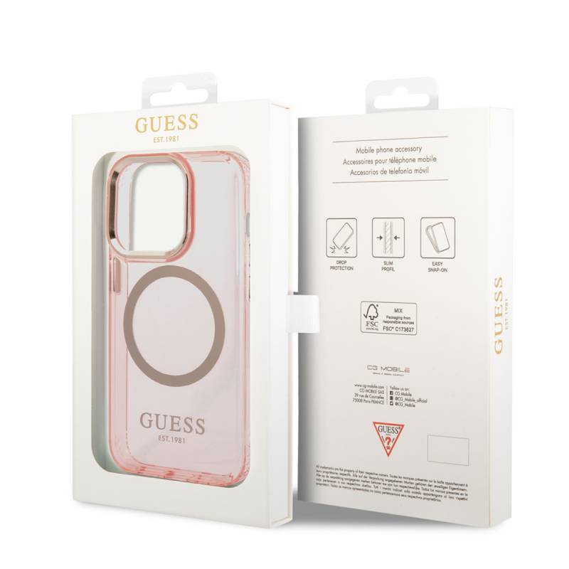 Apple iPhone 14 Pro Case GUESS Magsafe Charge Feature Airbag Design Cover - 7