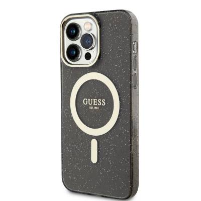 Apple iPhone 14 Pro Case GUESS Magsafe Charging Glitter Cover - 4