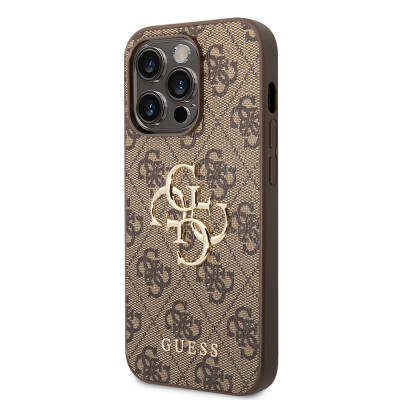 Apple iPhone 14 Pro Case Guess PU Leather Cover with Large Metal Logo Design - 18