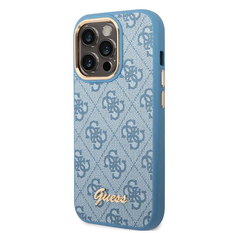 Apple iPhone 14 Pro Case GUESS PU Leather Metal Logo Design Cover - 2