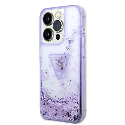 Apple iPhone 14 Pro Case GUESS Transparent Liquid Glittery Design Cover - 2