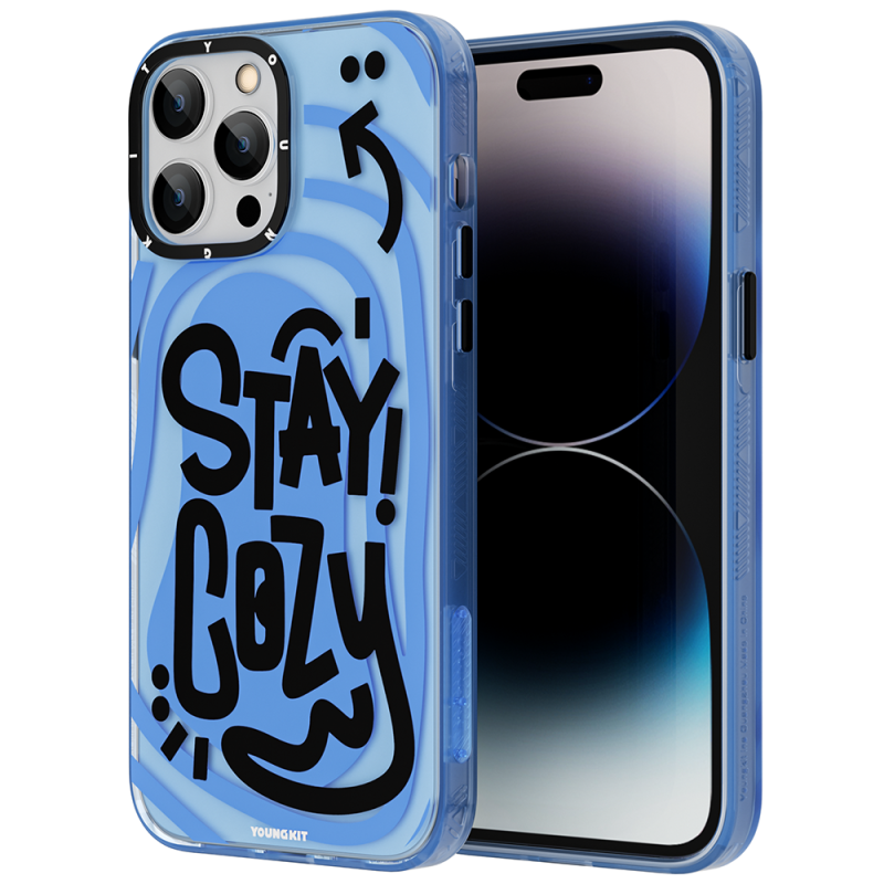 Apple iPhone 14 Pro Case Happy Mod Figured YoungKit Happy Mood Series Cover - 1