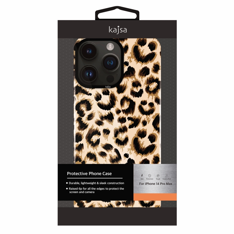Apple iPhone 14 Pro Case HD Patterned Kajsa Shield Plus Wild Series Cover - 9