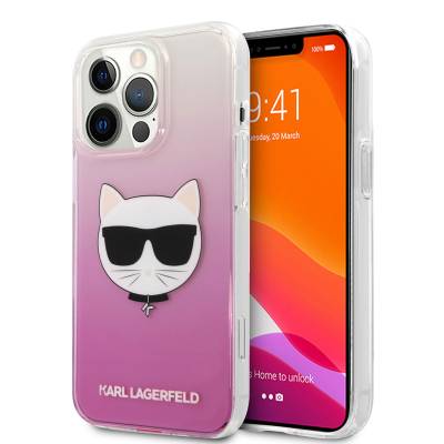 Apple iPhone 14 Pro Case Karl Lagerfeld Hard TPU Choupette Design Cover - 1