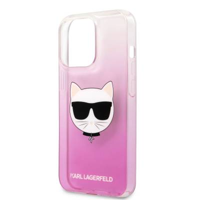 Apple iPhone 14 Pro Case Karl Lagerfeld Hard TPU Choupette Design Cover - 5