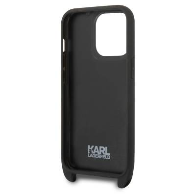 Apple iPhone 14 Pro Case Karl Lagerfeld Karl Design Cover with Neck Strap - 2