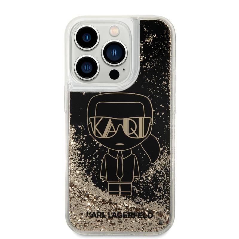 Apple iPhone 14 Pro Case Karl Lagerfeld Liquid Glitter Gatsby Cover - 3