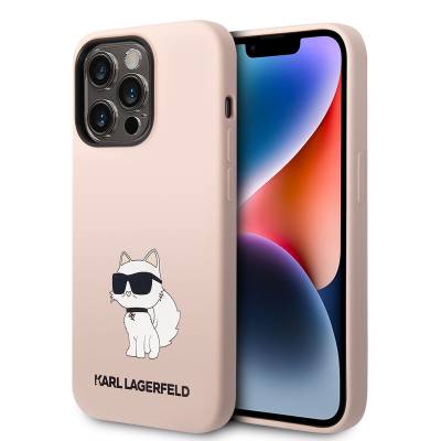 Apple iPhone 14 Pro Case Karl Lagerfeld Silicone Choupette Design Cover - 1