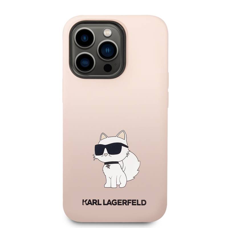 Apple iPhone 14 Pro Case Karl Lagerfeld Silicone Choupette Design Cover - 5