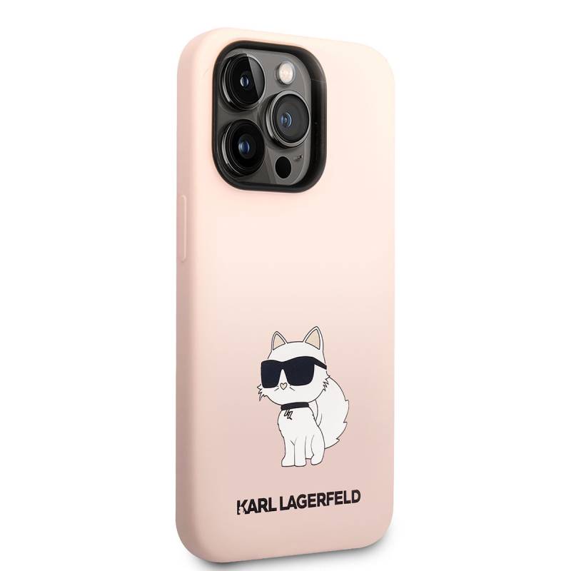 Apple iPhone 14 Pro Case Karl Lagerfeld Silicone Choupette Design Cover - 8