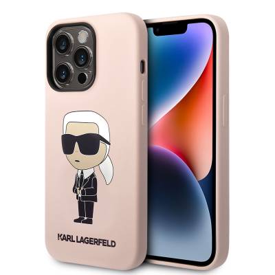 Apple iPhone 14 Pro Case Karl Lagerfeld Silicone Karl Design Cover - 1