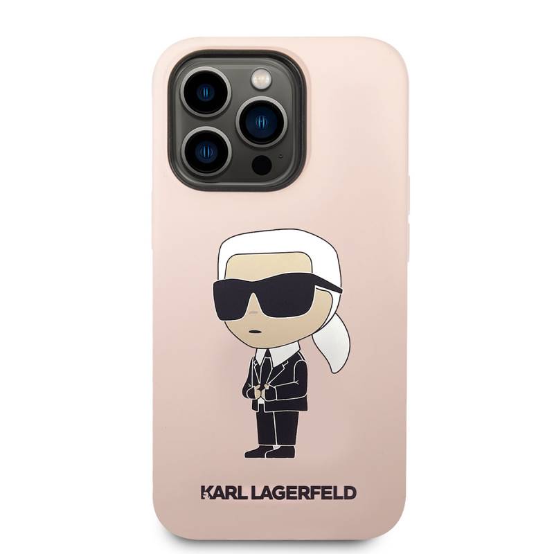 Apple iPhone 14 Pro Case Karl Lagerfeld Silicone Karl Design Cover - 3