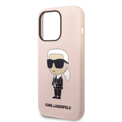 Apple iPhone 14 Pro Case Karl Lagerfeld Silicone Karl Design Cover - 5