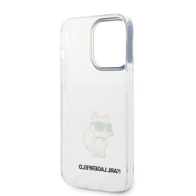 Apple iPhone 14 Pro Case Karl Lagerfeld Transparent Choupette Design Cover - 2