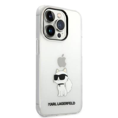 Apple iPhone 14 Pro Case Karl Lagerfeld Transparent Choupette Design Cover - 8