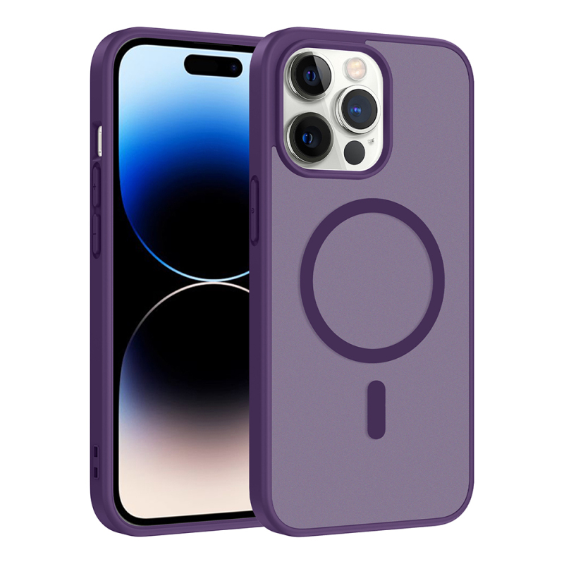 Apple iPhone 14 Pro Case M-safe Charging Feature Zore Ballet Flat Cover - 1